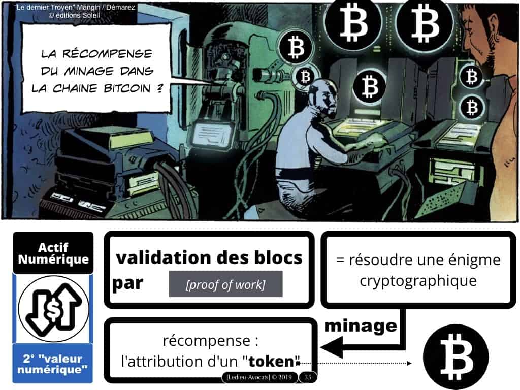 Blockchain TOKEN valeur mobilière (Bitcoin Libra...)