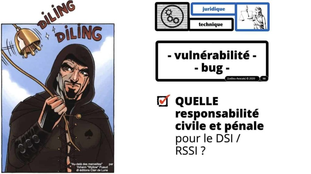 vulnérabilité bug négligence et responsabilité du DSI / RSSI