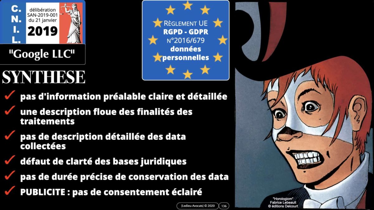 RGPD e-Privacy données personnelles jurisprudence formation Lamy Les Echos 10-02-2021 ©Ledieu-Avocats.136
