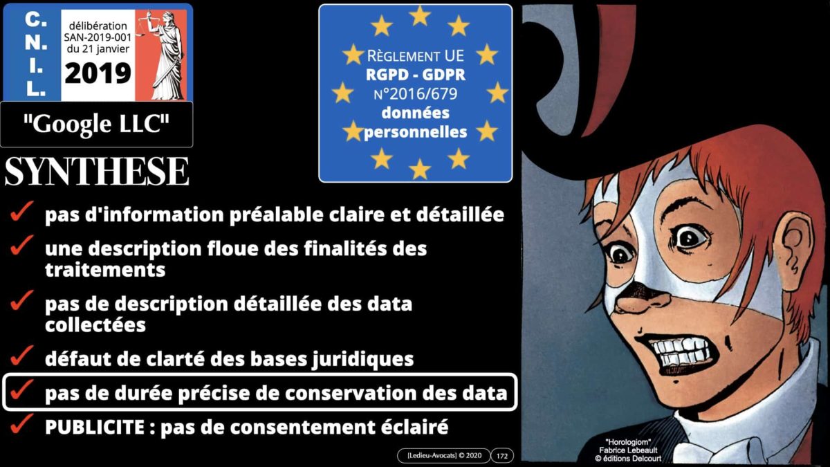 RGPD e-Privacy données personnelles jurisprudence formation Lamy Les Echos 10-02-2021 ©Ledieu-Avocats.172