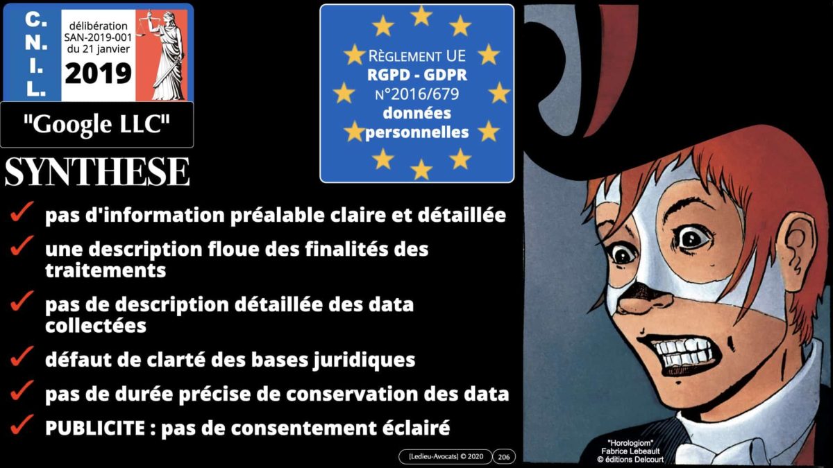 RGPD e-Privacy données personnelles jurisprudence formation Lamy Les Echos 10-02-2021 ©Ledieu-Avocats.206
