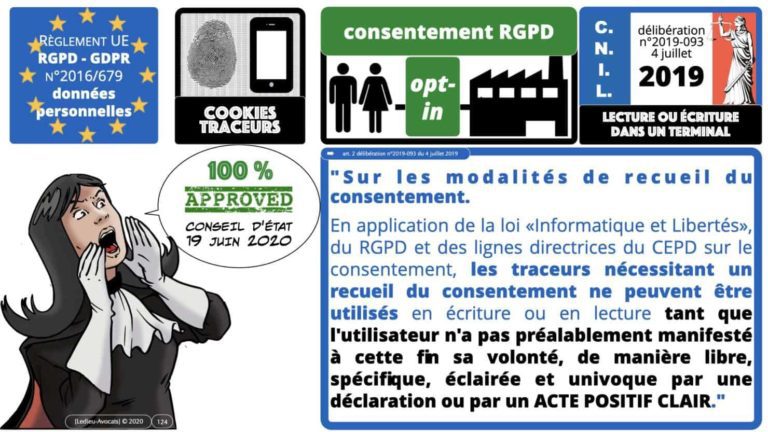 306 RGPD et jurisprudence e-Privacy données-personnelles 16:9 ©Ledieu-Avocats 05-10-2020 formation Les Echos Lamy Conference.124
