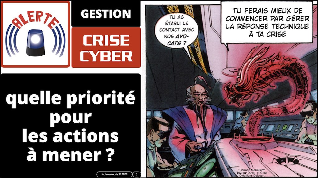 #350 cyber attaque cyber sécurité #16 PRIORISATION des actions de réponse technique à une crise cyber © Ledieu-Avocats technique droit numérique.002