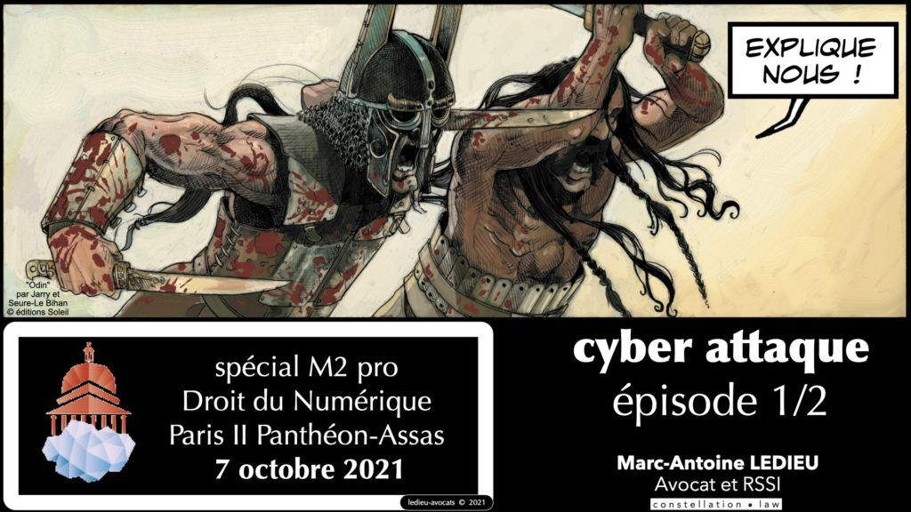 cyber sécurité cyber attaque #00-2 TITRE M2 PRO © Ledieu-Avocats technique droit numérique