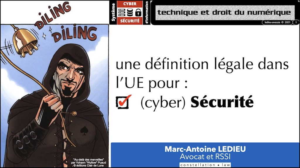 #350 cyber sécurité cyber attaque #21 DEFINITION LEGALE (cyber) sécurité © Ledieu-Avocats technique droit numérique.001