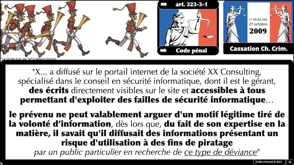 #353 cyber attaque cyber sécurité #26 RESPONSABILITE pénale © Ledieu-Avocats technique droit numérique 07-10-2021.028