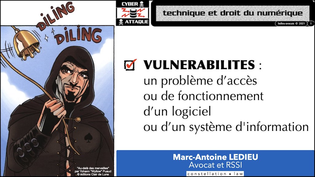 #353 cyber attaque cyber sécurité #28-2 DEFINITION Vulnérabilité © Ledieu-Avocats technique droit numérique 03-10-2021.001