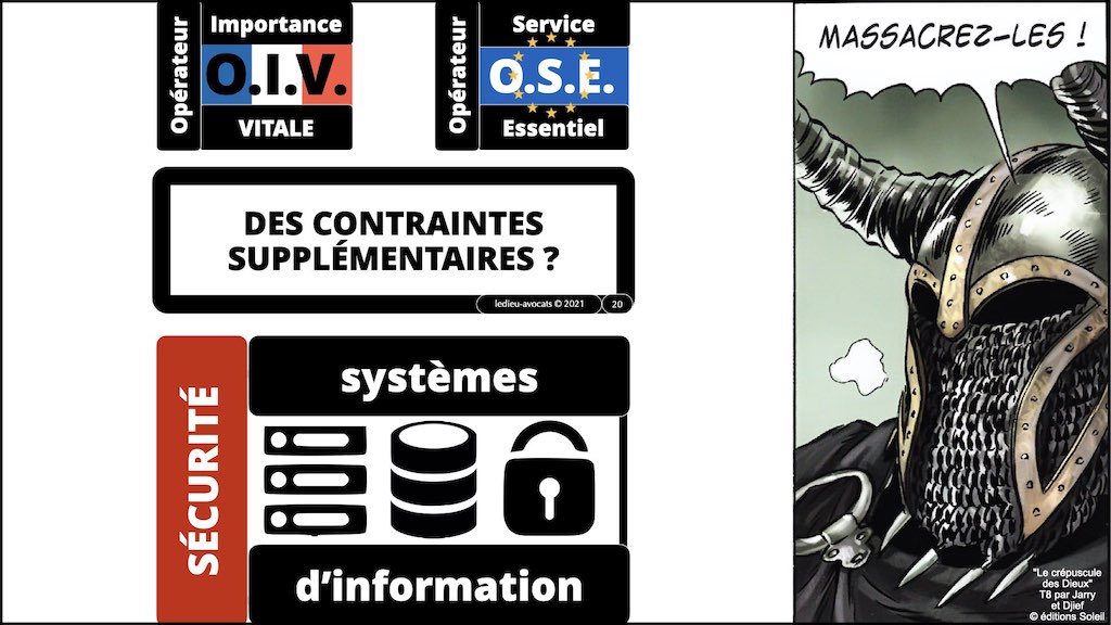 #356 OIV OSE OBLIGATIONS cyber sécurité systeme information + Vincent DESROCHES © Ledieu-Avocats technique droit numérique blog BD 30-10-2021 *16:9*.020