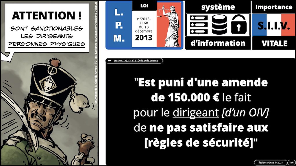 #356 OIV OSE OBLIGATIONS cyber sécurité systeme information + Vincent DESROCHES © Ledieu-Avocats technique droit numérique blog BD 30-10-2021 *16:9*.116