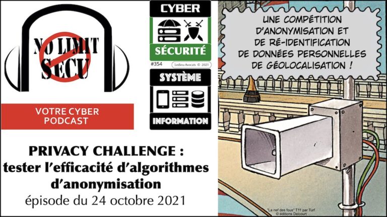 #354 Tester l'efficacité des algorithmes d'anonymisation ? Privacy Challenge Podcast NolimitSecu 24 octobre 2021