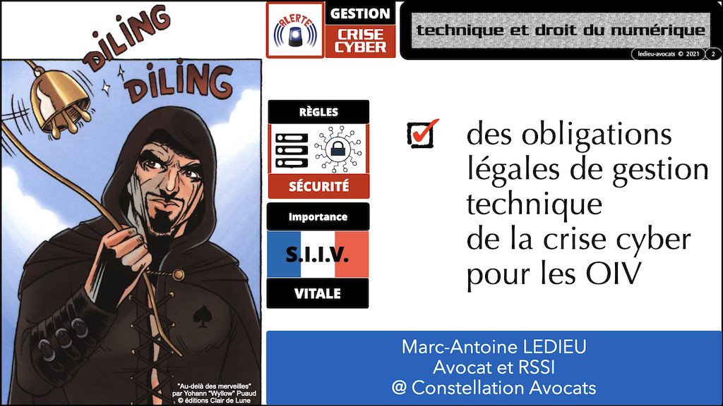 #344 OIV OSE OBLIGATIONS légales de gestion de crise cyber © Ledieu-Avocats technique droit numérique blog BD.002