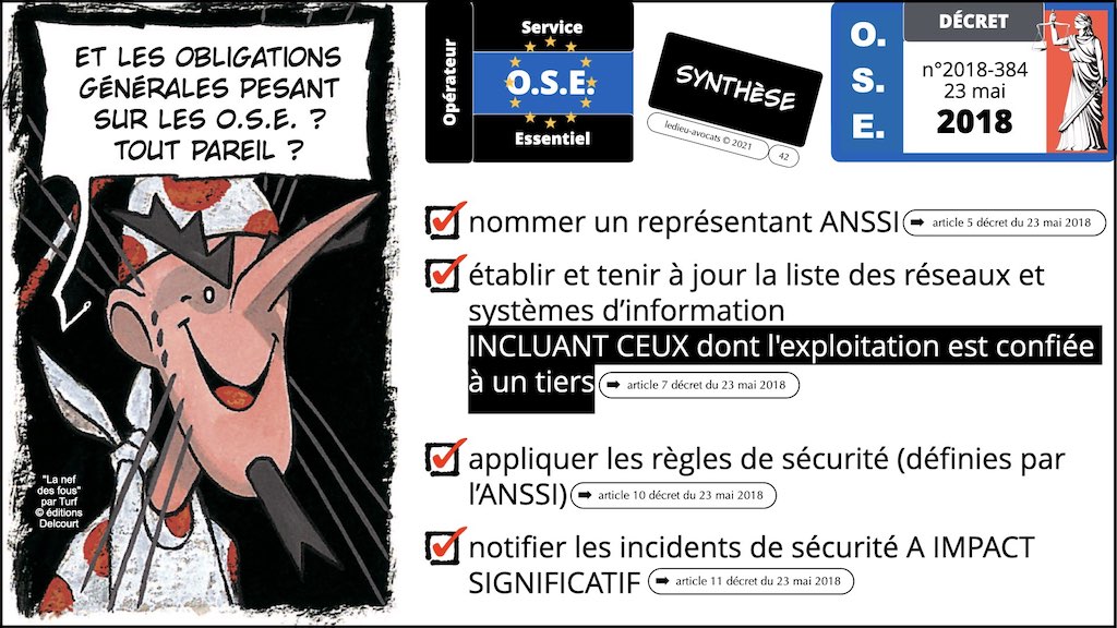 #356 OIV OSE OBLIGATIONS cyber sécurité systeme information + Vincent DESROCHES © Ledieu-Avocats technique droit numérique blog BD 30-10-2021 *16:9*.042