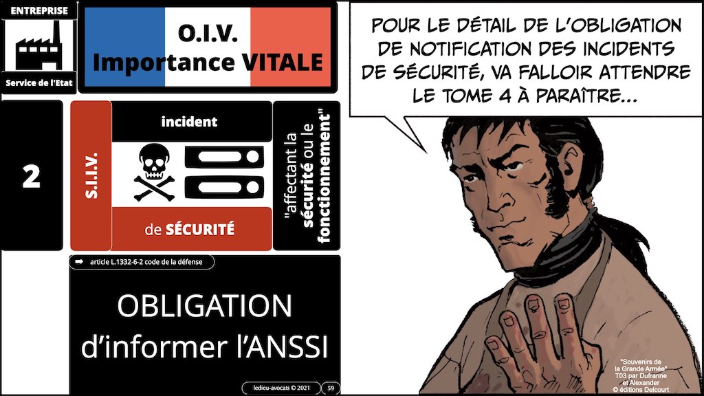 #356 OIV OSE OBLIGATIONS cyber sécurité systeme information + Vincent DESROCHES © Ledieu-Avocats technique droit numérique blog BD 30-10-2021 *16:9*.059