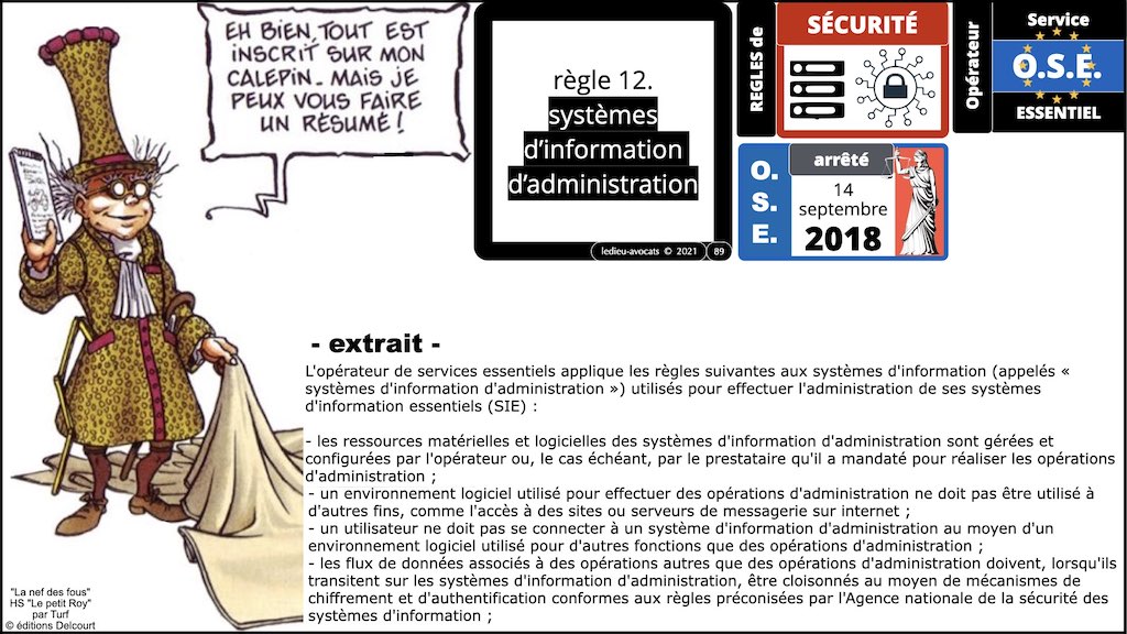 #356 OIV OSE OBLIGATIONS cyber sécurité systeme information + Vincent DESROCHES © Ledieu-Avocats technique droit numérique blog BD 30-10-2021 *16:9*.089