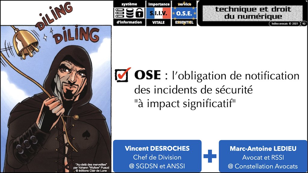 #356 OIV OSE OBLIGATIONS cyber sécurité systeme information + Vincent DESROCHES © Ledieu-Avocats technique droit numérique blog BD 30-10-2021 *16:9*.092