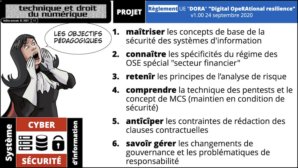 #357 DORA sécurité informatique expliquée secteur financier - cybersécurité OSE projet Règlement UE © Ledieu-Avocats technique droit numérique BLOG BD.011