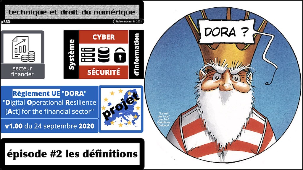 #360 DORA#2 les définitions de la sécurité informatique par l'UE