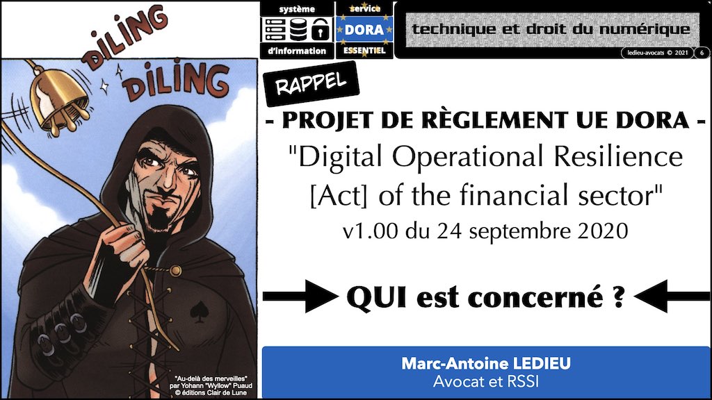 DORA #2 définitions sécurité informatique du secteur financier.006