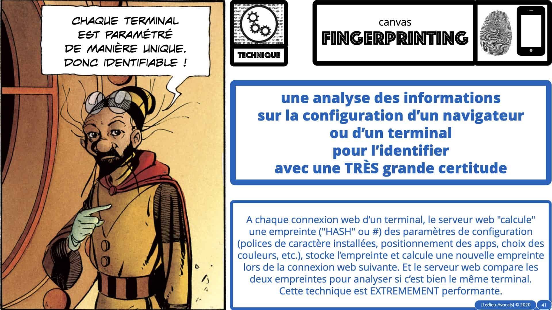métadonnées données personnelles : identifier un terminal avec le fingerprinting