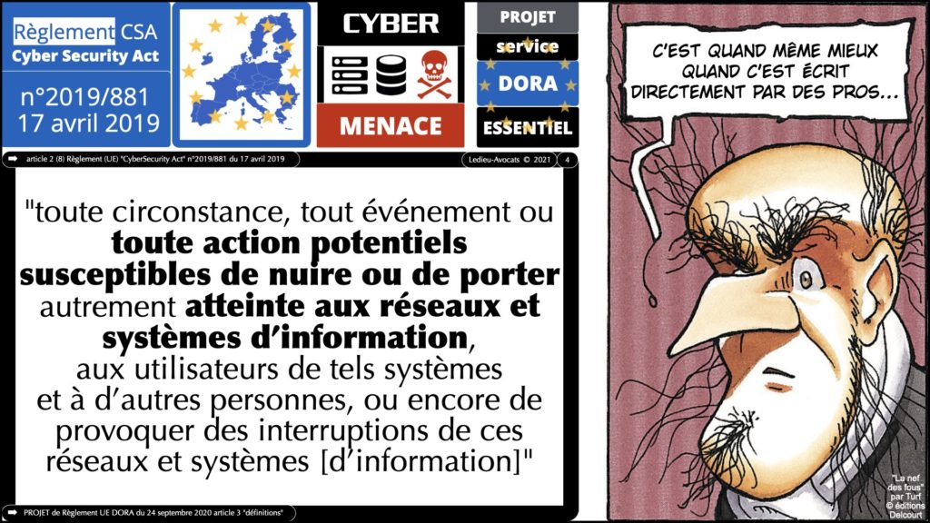 #365 cyberSecurity Act 2019 DEFINITION LEGALE Cyber Menace cybermenace © Ledieu-Avocats 03-04-2022.001