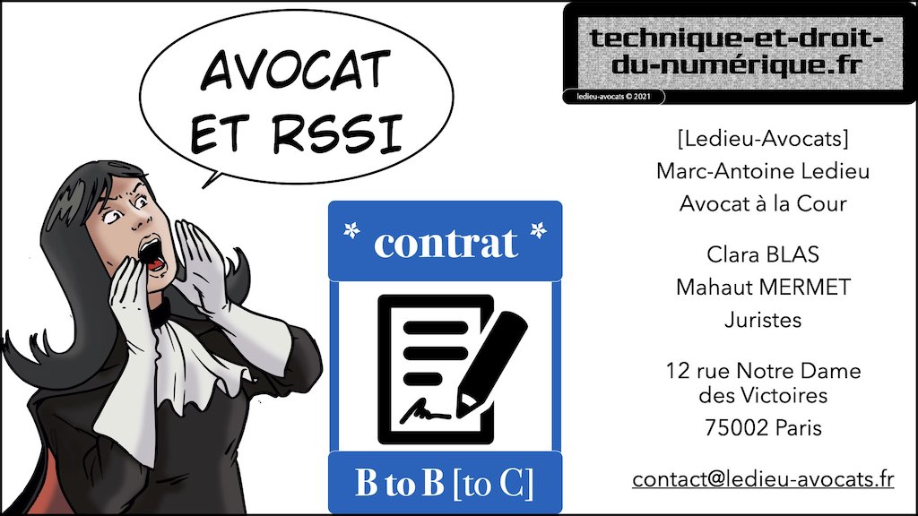 Ledieu avocat et RSSI © Ledieu-Avocats technique droit numérique 2022