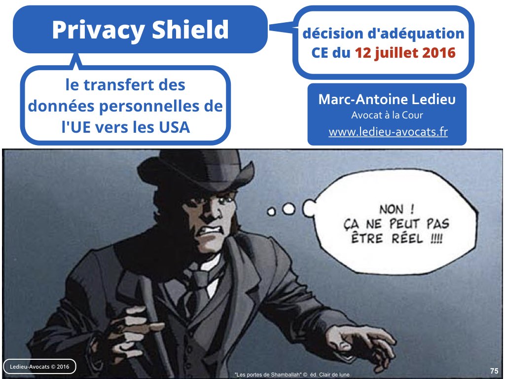 Privacy Shield 12 juillet 2016 Safe Harbor CJUE Schrems [Ledieu-Avocats].075