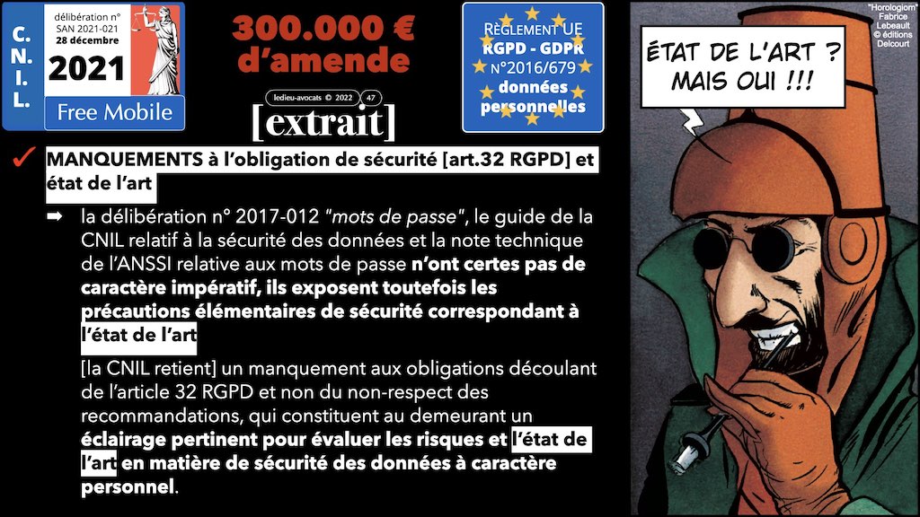#406-5 RGPD CNIL principes jurisprudence actualité SECURITE 32+33 © Ledieu-Avocats 04-07-2022.047