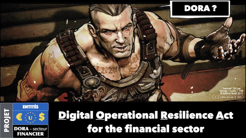 DORA Digital Operational Resilience Act résilience opérationnelle secteur financier #01 POURQUOI OBJECTIFS © Ledieu-Avocats.003
