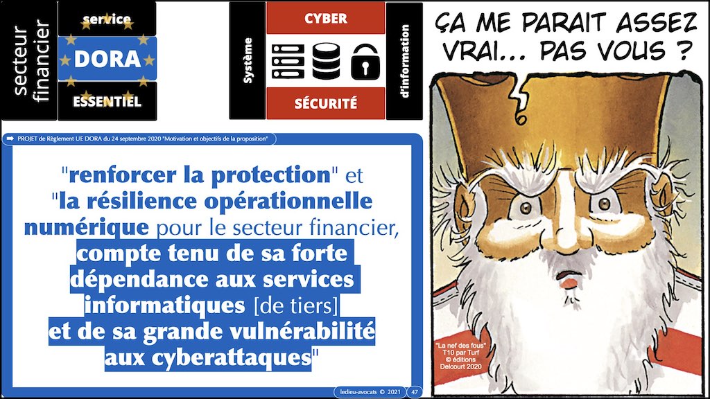 #357 DORA sécurité informatique expliquée secteur financier - cybersécurité OSE projet Règlement UE © Ledieu-Avocats technique droit numérique BLOG BD.047