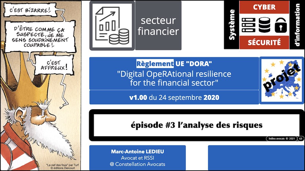 #357 DORA sécurité informatique expliquée secteur financier - cybersécurité OSE projet Règlement UE © Ledieu-Avocats technique droit numérique BLOG BD.063
