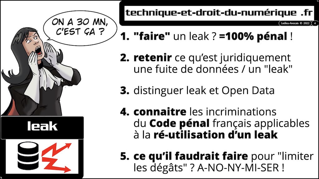 #433 ré-utiliser une fuite de données c'est légal ? pénal ? club cyber AEGE © Ledieu-Avocats.004
