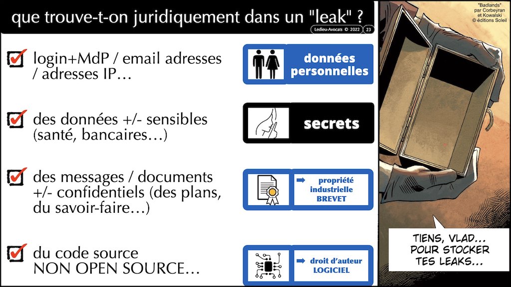 #433 ré-utiliser une fuite de données c'est légal ? pénal ? club cyber AEGE © Ledieu-Avocats.023