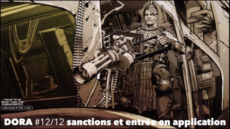 DORA 12/12 sanctions et date d'application - résilience opérationnelle secteur financier SANCTIONS et date d'application © Ledieu-Avocats 2022