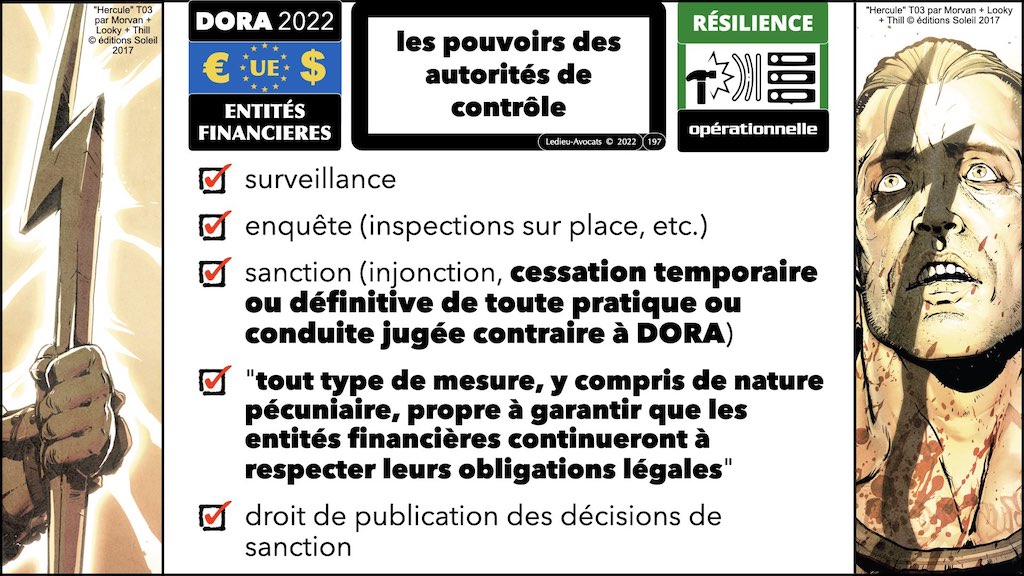 DORA résilience opérationnelle secteur financier SANCTIONS et date d'application © Ledieu-Avocats