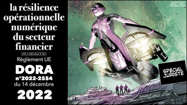 #439 la résilience opérationnelle numérique du secteur financier règlement UE DORA n°2022/2554 du 14 décembre 2022 © Ledieu-Avocats 2023