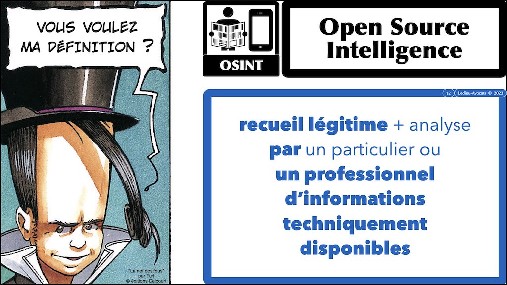 #440 le droit de l'OSINT Open Source INTelligence © Ledieu-Avocats 2023.012