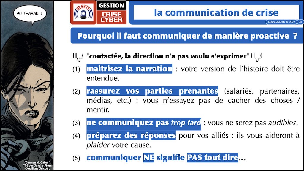 #373 GESTION COMMUNICATION crise cyber + PRIORISATION © Ledieu-Avocats technique droit numérique.040