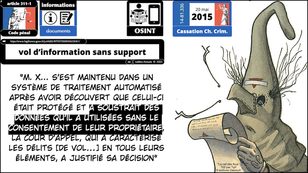 #440 le droit de l'OSINT Open Source INTelligence © Ledieu-Avocats 2023.048