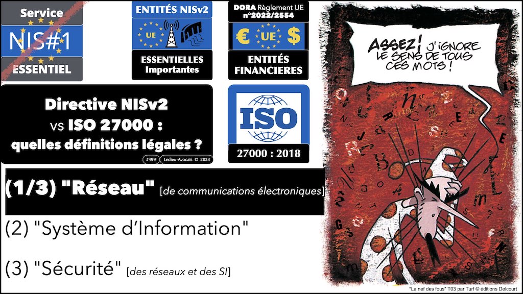 #441 NISv2 vs ISO 27000 définition légale 1:3 réseau © Ledieu-Avocats 2023.002