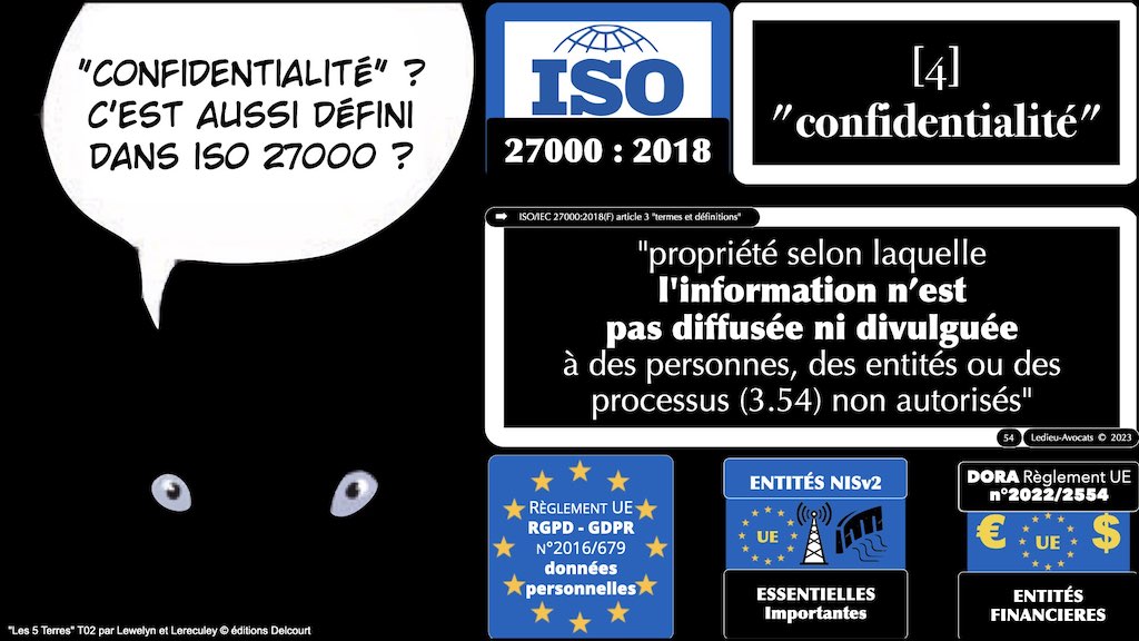 #443 NISv2 vs ISO 27000 définition légale 3:3 sécurité © Ledieu-Avocats 2023.012