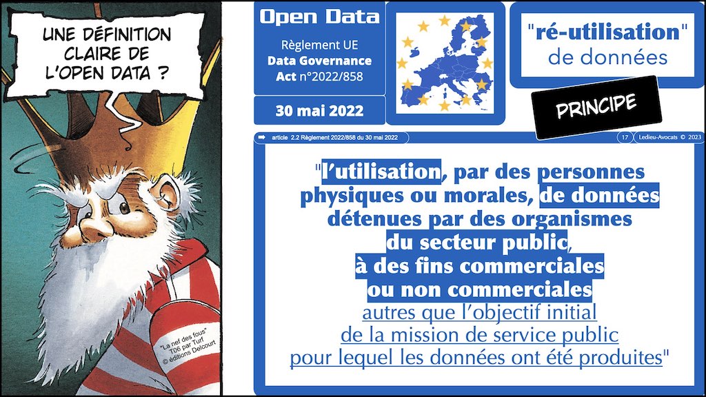 le nouveau droit de l'Open Data en 2023 : le Règlement "data gouvernance act ou gouvernance européenne de la donnée du 30 mai 2022 © Ledieu-Avocats 2023