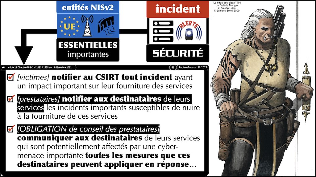 #455 NISv2 DORA cyber-sécurité entité critique ? essentielle ? importante ? financière JSSI 14 mars 2023 OSSIR © Ledieu-Avocats.088