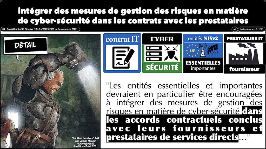 #455 NISv2 DORA cyber-sécurité entité critique ? essentielle ? importante ? financière JSSI 14 mars 2023 OSSIR © Ledieu-Avocats.092