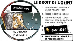 le droit de l'OSINT #6 synthèse pratique - responsabilité - conclusion © Ledieu-Avocats 2023