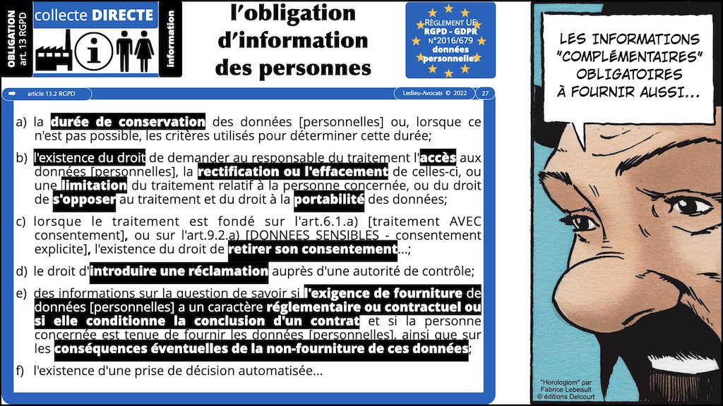 #462 principes RGPD actualité données personnelles jurisprudence CNIL #03 TRAITEMENT + obligation INFORMATION © Ledieu-Avocats 11-04-2023.027