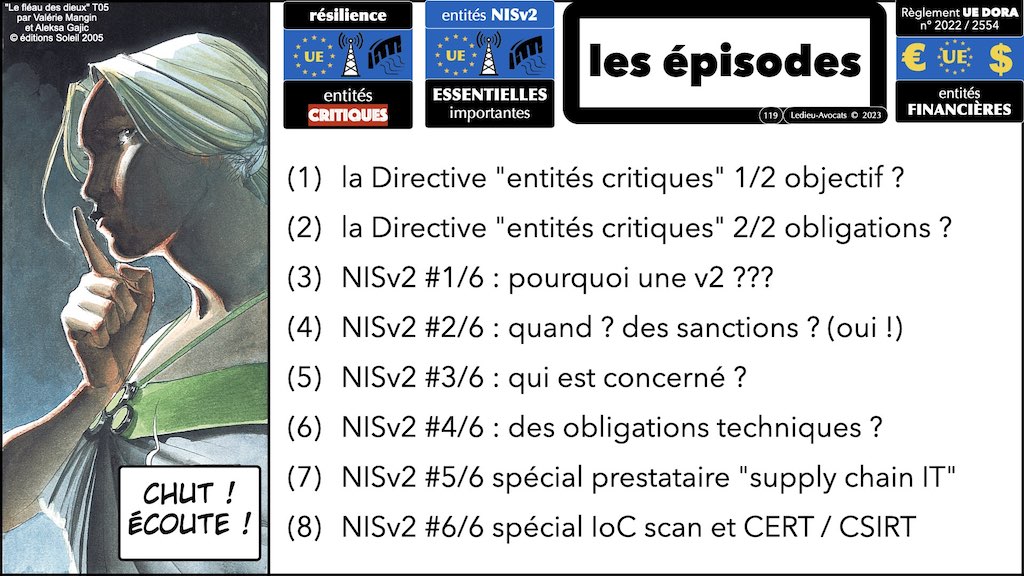 cyber sécurité Directive NISv2 résilience entité critique essentielle importante © Ledieu-Avocats 28-05-2023