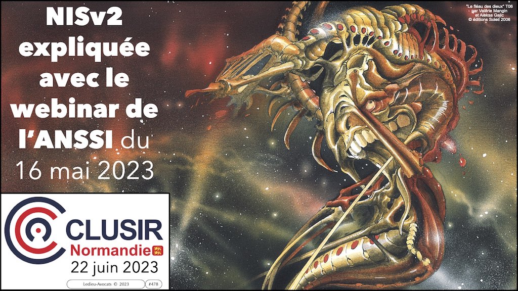 spécial CLUSIR Normandie la Directive NISv2 expliquée par l'ANSSI © Ledieu-Avocats 2023