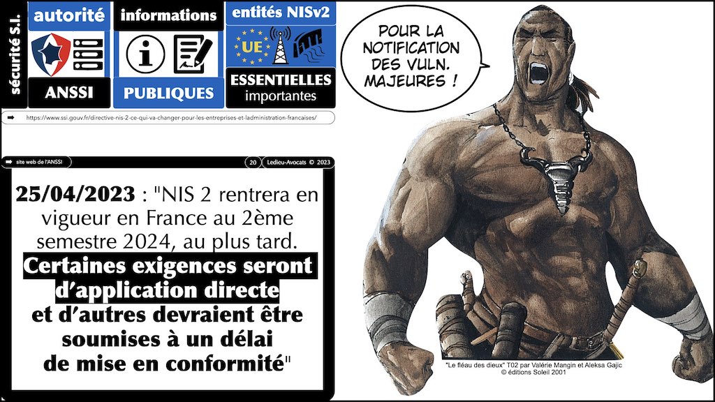 ‎#478 spécial CLUSIR Normandie la Directive NISv2 expliquée par l'ANSSI ***45mn*** © Ledieu-Avocats 18-06-2023.‎020
