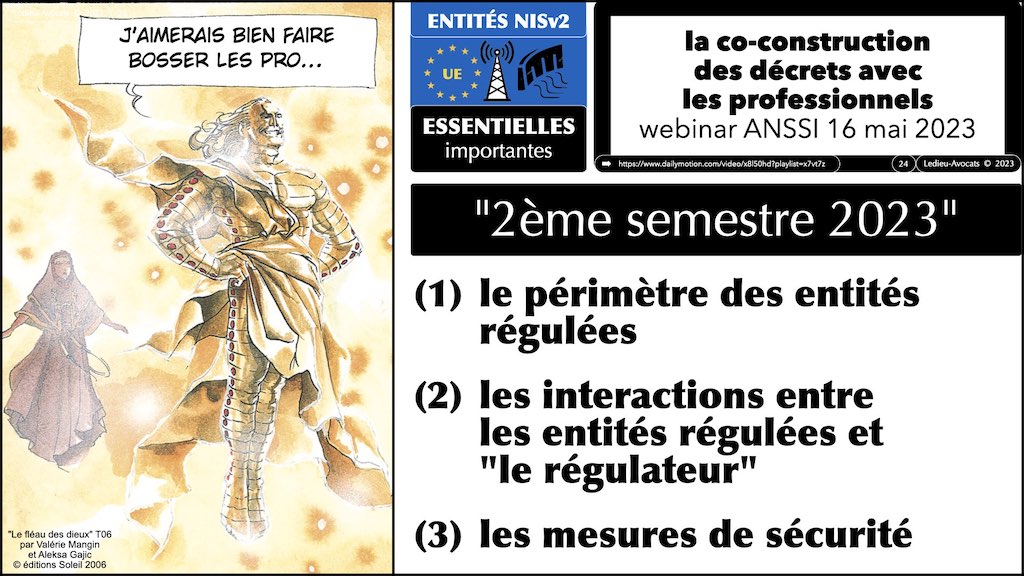 ‎#478 spécial CLUSIR Normandie la Directive NISv2 expliquée par l'ANSSI ***45mn*** © Ledieu-Avocats 18-06-2023.‎024