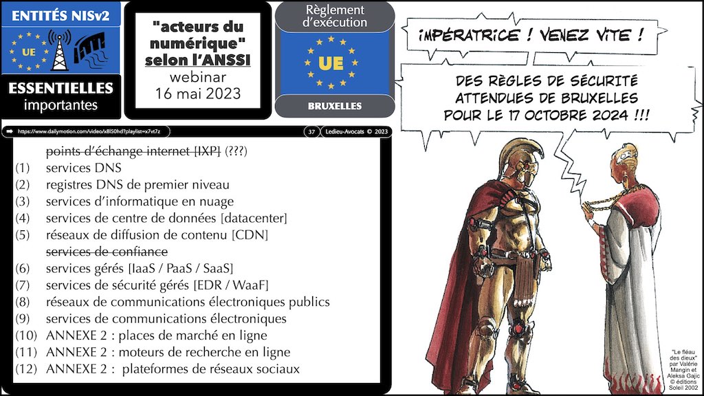 ‎#478 spécial CLUSIR Normandie la Directive NISv2 expliquée par l'ANSSI ***45mn*** © Ledieu-Avocats 18-06-2023.‎037